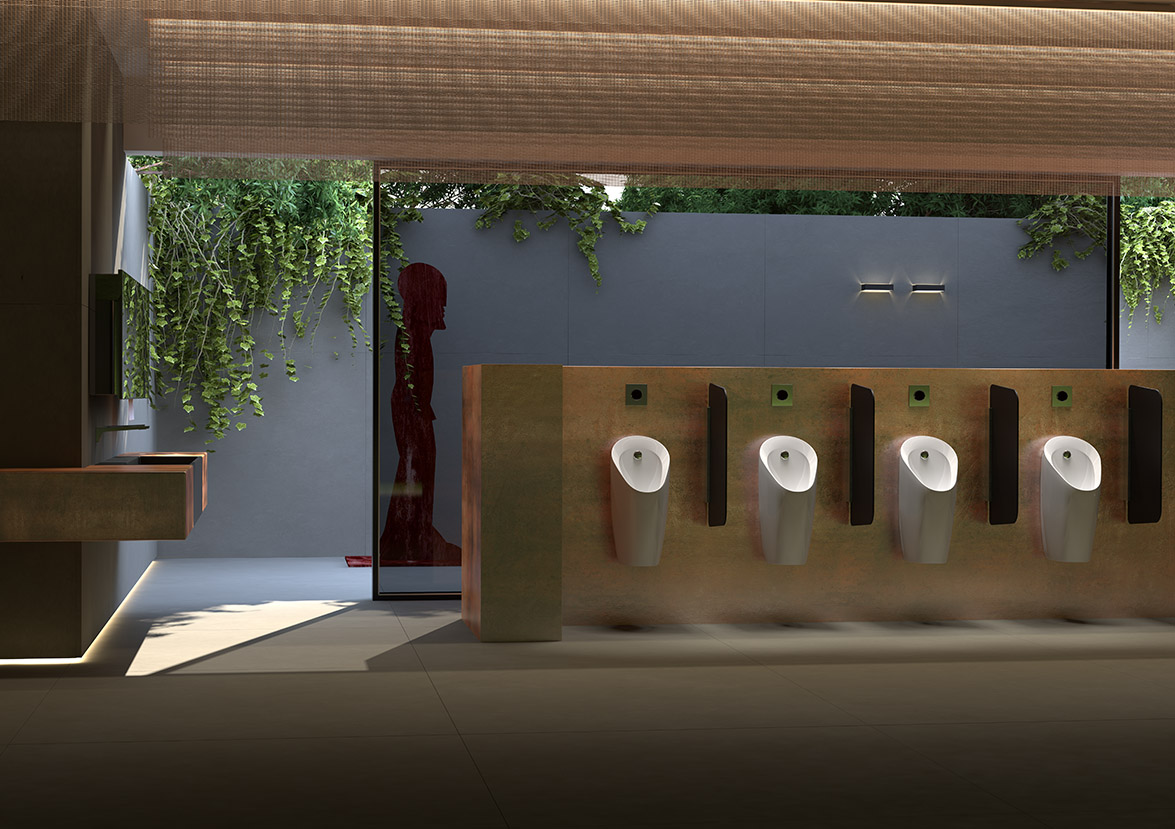 Preda y Selva: Geberit introduce el diseño en los urinarios públicos